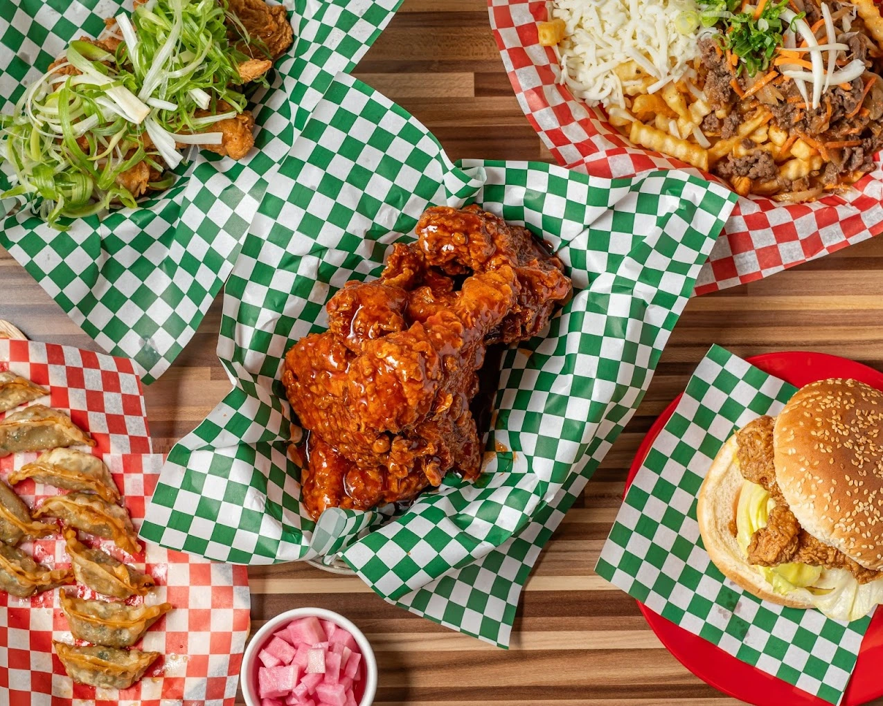 Korean fried chicken delivery to Monterey Park Calgary from Yum Yum BBQ Chicken NE